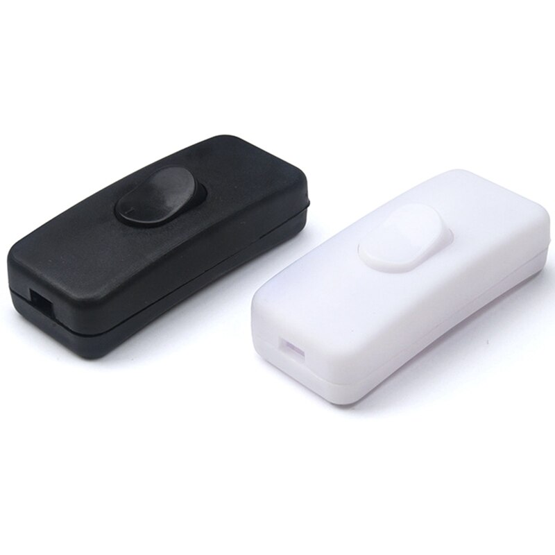 Nuttig Tafellamp 110 250V Bureaulamp Op/Off Indicator Cord Switch Inline Led Zwart/Witte Kleur