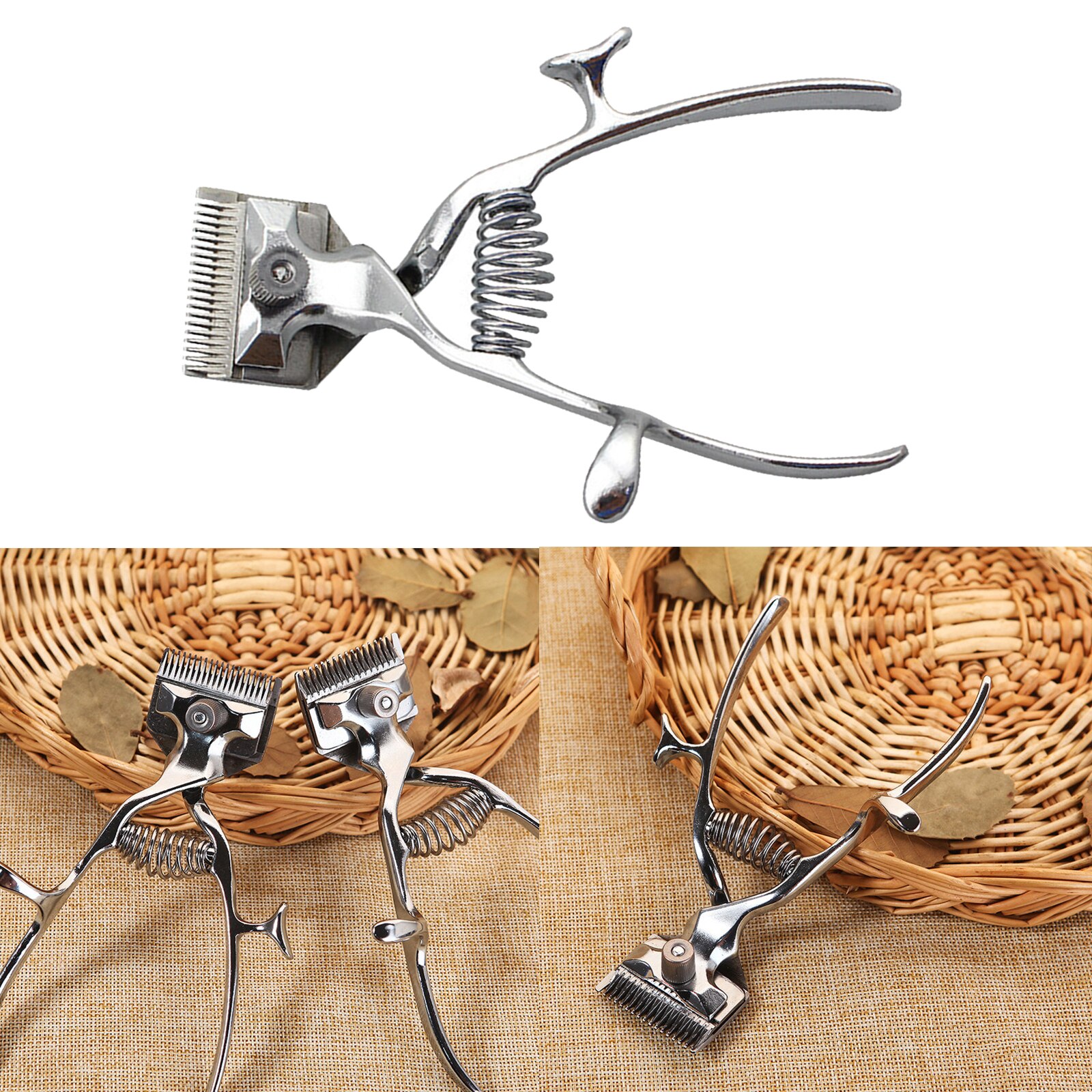 Ultra-quiet Manual Hair Clipper Trimmer Haircut Hand Push Low Noise Non-Electric Hair Cutter Shaver Razo Tool For Pet Dog Cat