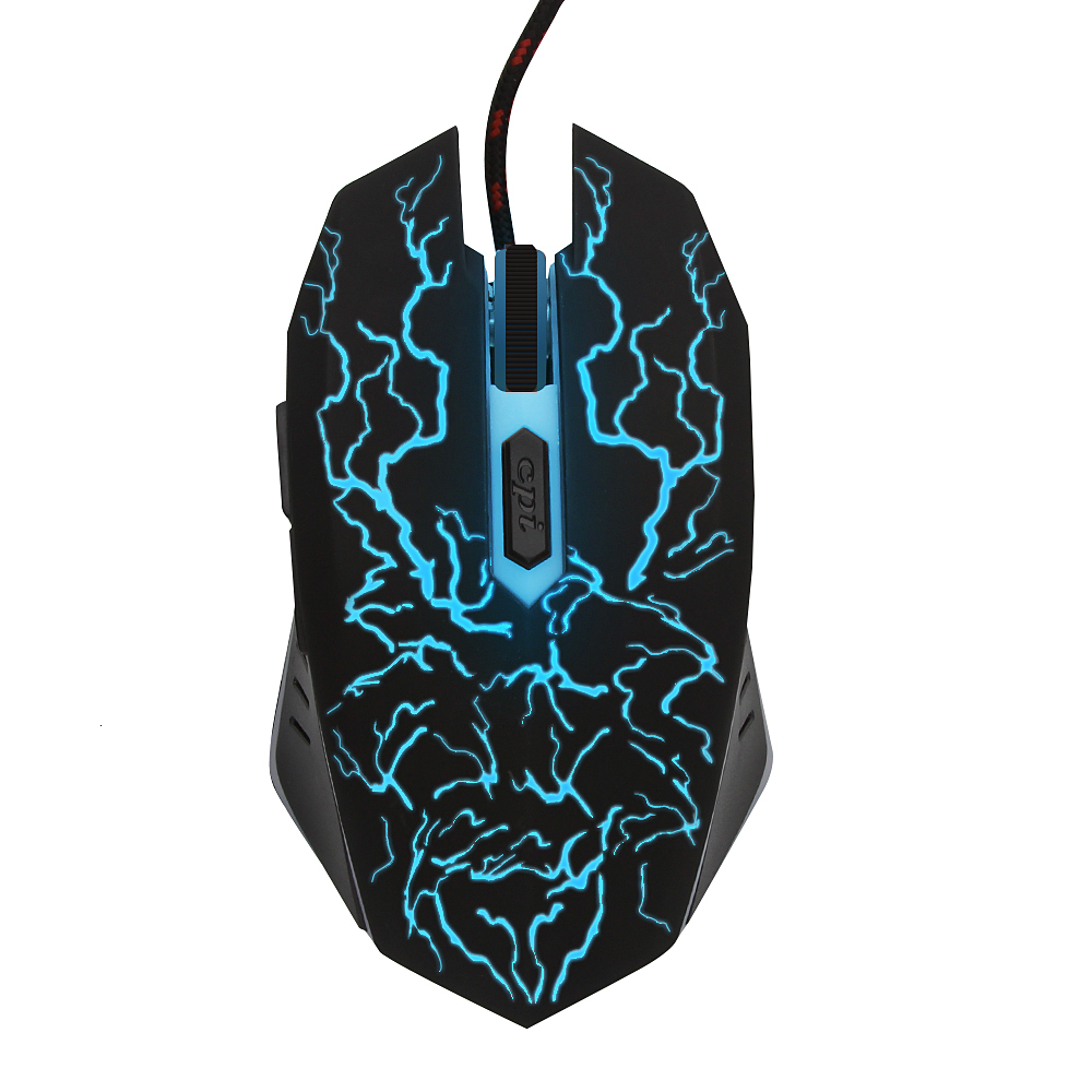 Gaming Mouse Colorful LED Light 1600 DPI Optical Wired Gaming Mause Mice For Computers PC Laptop Mouse Gamer