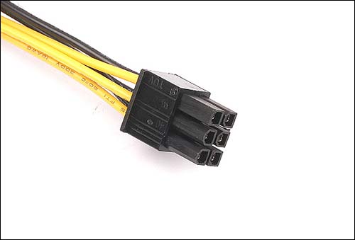 20CM Large 4pin to 6pin power cord single D to 6P video card power supply line single 4PIN turn 6PIN power cable