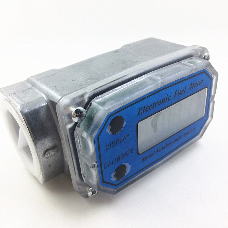Digital Turbine Flow Meter Flowmeter Gauge Caudalimetro Electronic Flow Indicator Sensor Counter Petrol Fuel Plomeria Water DN25