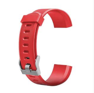 Smart Horloge Band Voor ID115 Plus Hr Soft Sport Siliconen Band Horloge Strap Vervanging Voor ID115 Plus smart Armband: Rood