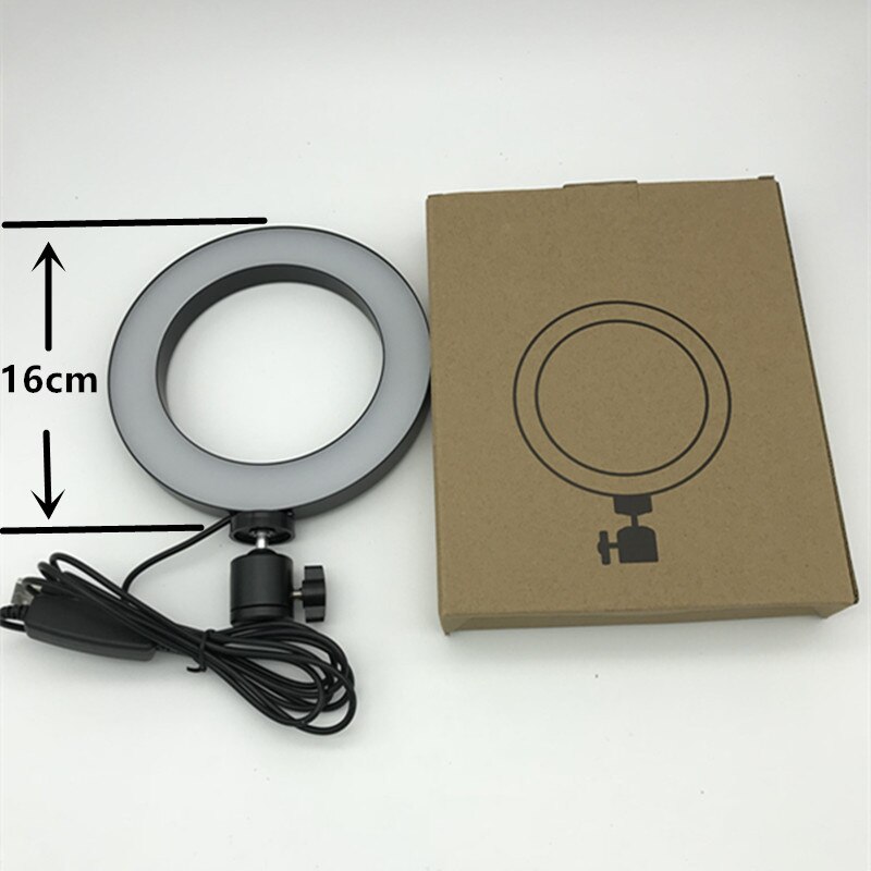 16cm Dimmbare 5500K USB Füllen-in LED Ring Licht Mit Regler Bausatz für machen-hoch Telefon Kamera Selfie Live Licht 3E16: Ursprünglich Titel