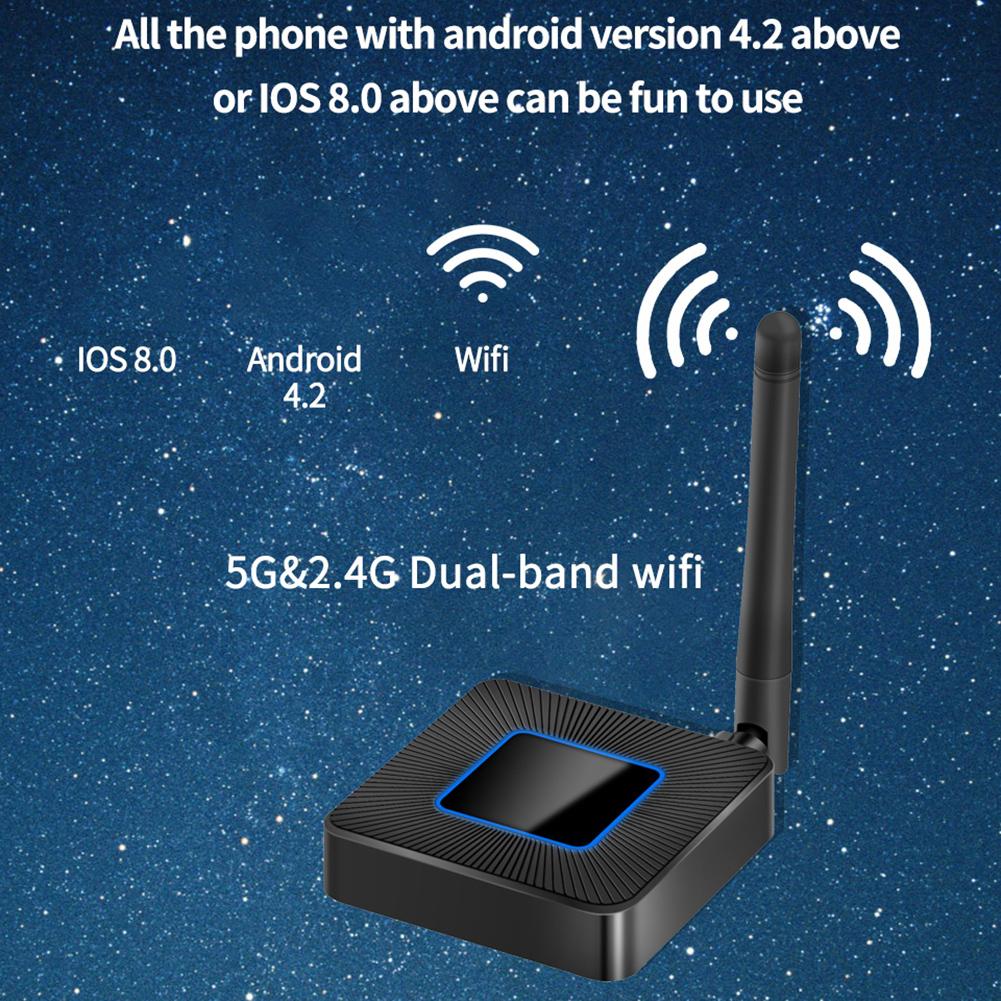 Q4 Miracast 1080P Hd Wifi Media Display Dongle 2.4G/5G Tv Stick Screen Wifi Display Draadloze hdmi Dongle Miracast Airplay Dlna