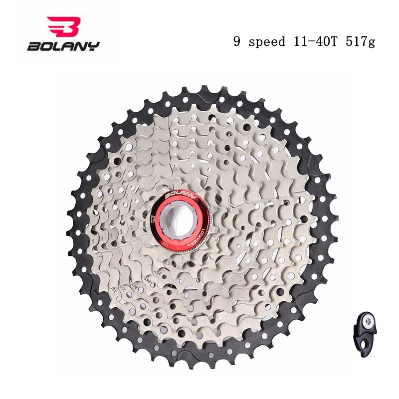 Bolany fietscassette 9 10 11 speed mtb fiets freewheel 11-40t/11-42t / 11-46t / 11-50t / 11-52t voor alivio / deore / slx / xt: 9s 11-40t