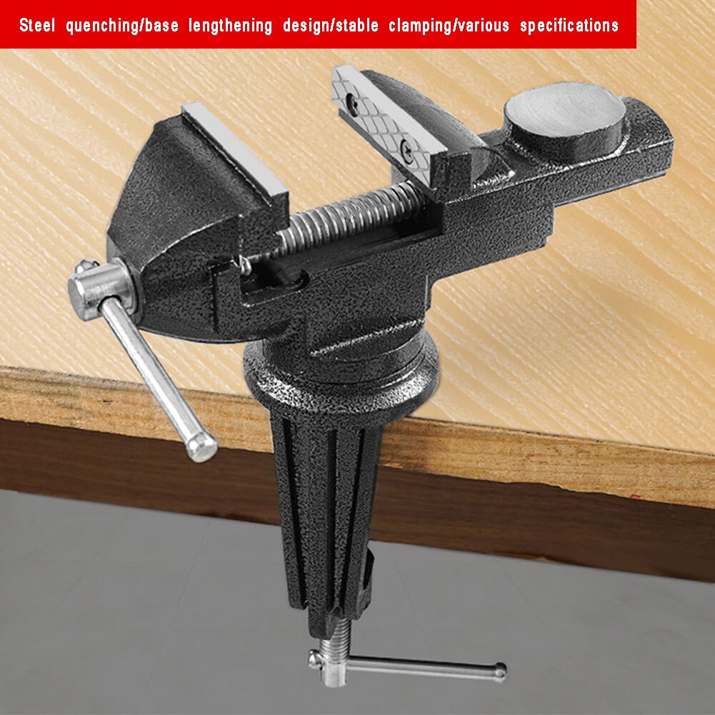 Bench Clamp Mini Vise Grip Clamp-On Bankschroef Met 360 Graden Draaivoet Voor Houtbewerking Leiding Boren Verstelbare Mini vise