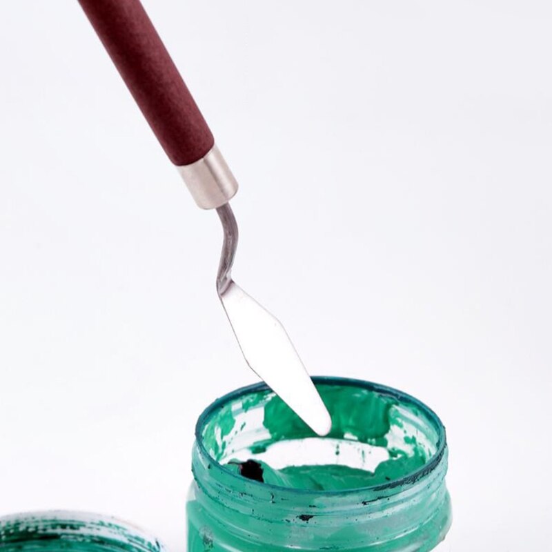 Cuchillo de paleta para artista multiusos, raspador de mezcla de pintura para óleo acrílico y más Paquete de 7 para estudiantes y adultos