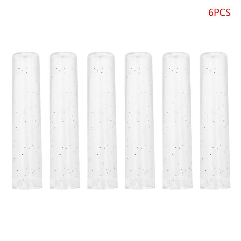 6 stk sød blyanthætte ærme dække extender plast beskytter skoleartikler   b36c: Hvid