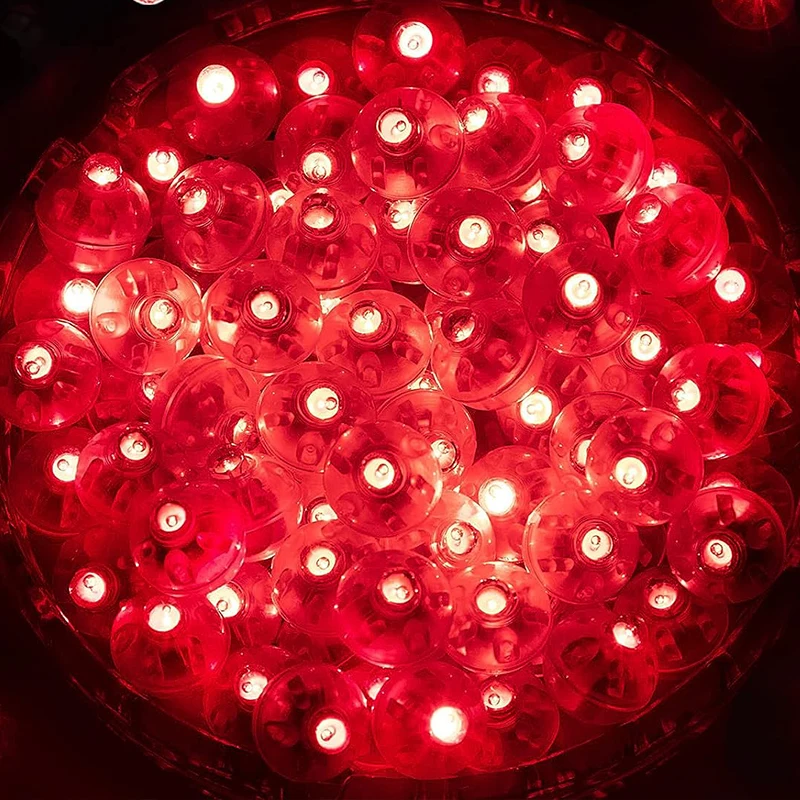 Mini LED Runde Ballon Lichter Farbige Leucht Blitz Becher Ball Lampe Laterne Licht Für Weihnachten Hochzeit Party Dekor: Gelb / Orange
