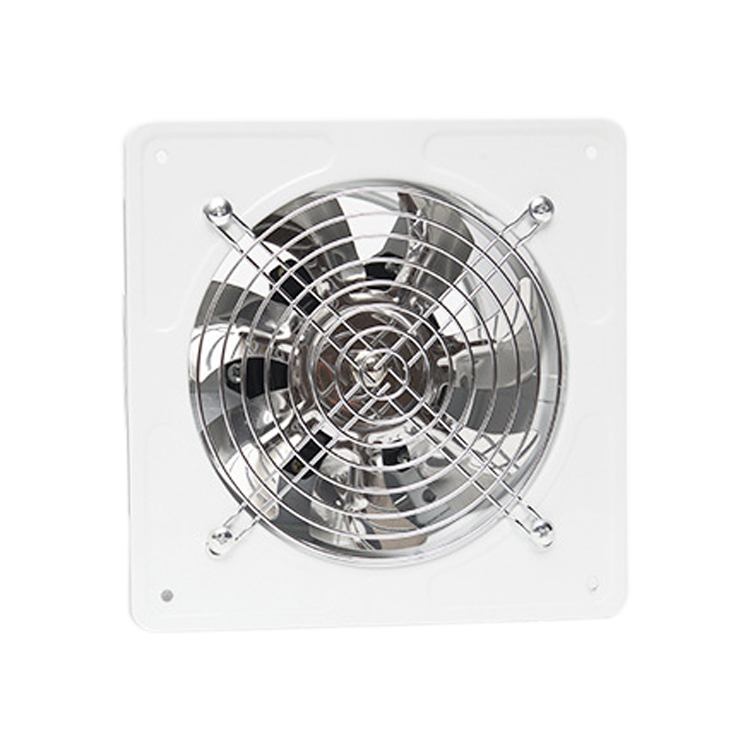 EAS-220V Ventilator Extractor Wall Mounted 6 Inch Exhaust Fan Low Noise Home Bathroom Kitchen Garage Air Vent Ventilation: White