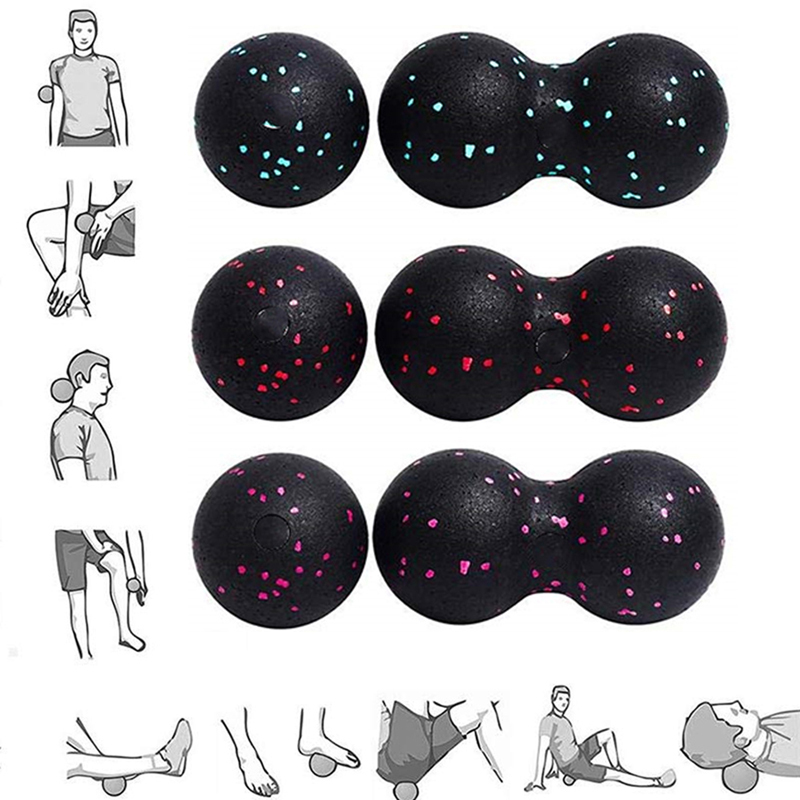 Pelota de myofascia de Lacrosse EPP, pelota de masaje de maní, pelota de Yoga ligera de alta densidad para Fitness, ejercicio de Fascia corporal, alivia el dolor