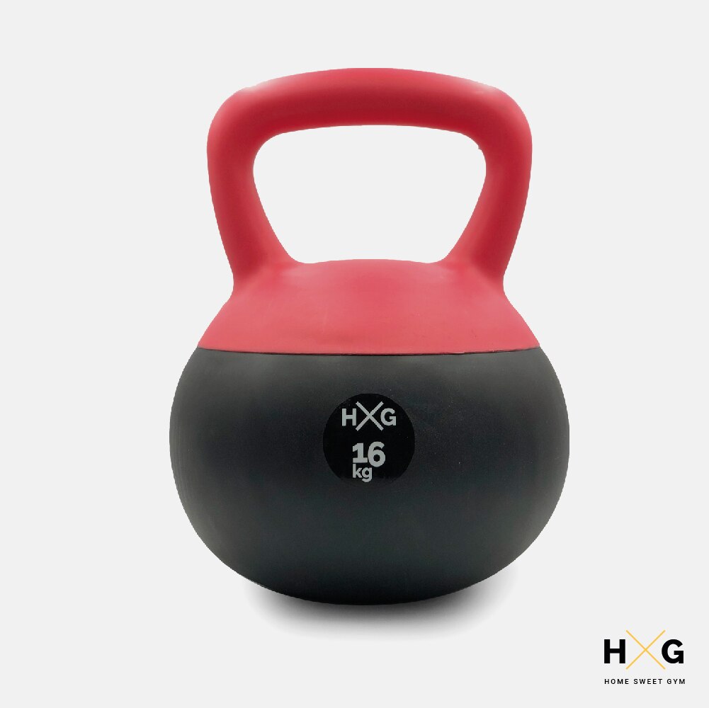 Kettlebell o Pesa Rusa 8kg, 12kg Y 16kg, PVC rellena de Fina Arena de Acero, Ideal para Ejercicios y Entrenamientos de musculaci