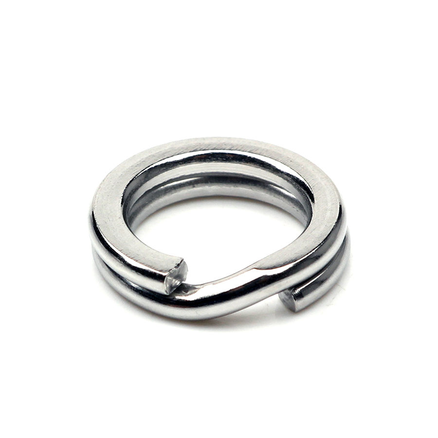 50 stuks Vissen Split Ringen voor CrankHard Aas Zilver Roestvrij Staal 0 # -10 # Accessoires voor visconnectoren