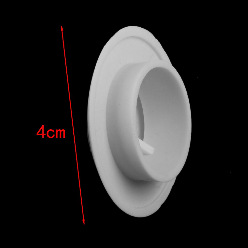 White Rubber Plug Pop Up Stopper Block for Kitchen Bathroom Bathtub Drainage, Pack of 4