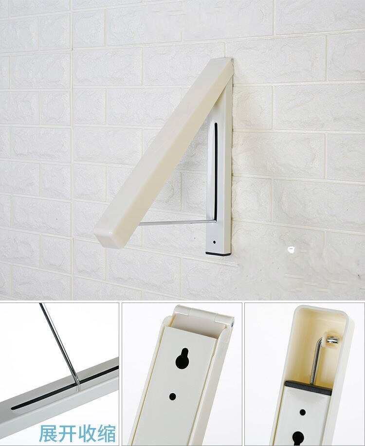 Wall Mounted Clothes Airer Washing Line Coat Shirt Dryer Folding/Pull out Wall Hanger Space Saving Clothes Cupboard Storage