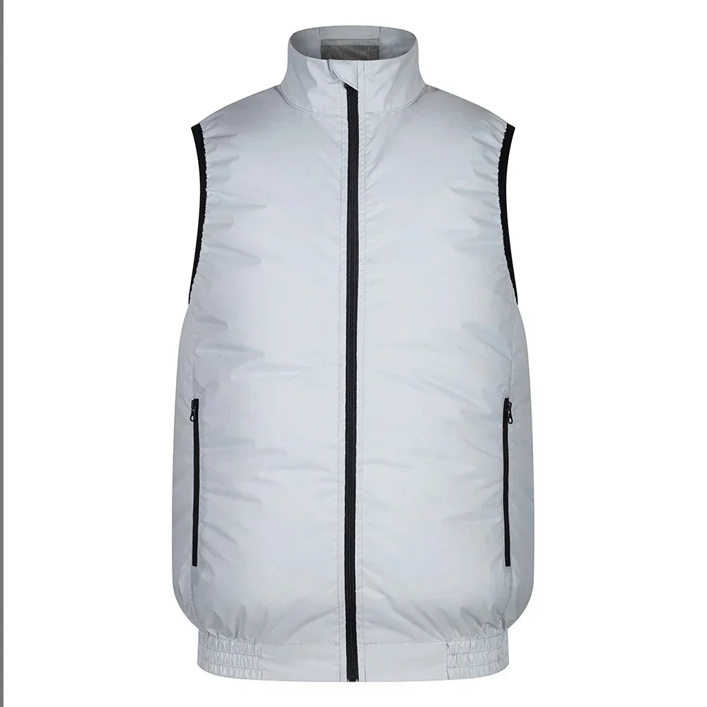 Gilet de refroidissement pour ventilateur de glace, 5V 12V, vêtements d'extérieur avec câble, vêtements de climatiseur, vestes de travail respirantes sans manches, Camping d'été, pêche: M / Black