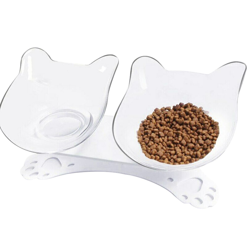 Bol orthopédique Anti-vomissement | Bol pour animaux de compagnie, chien chat, distributeur d'aliments, plateau d'alimentation d'eau: Transparent