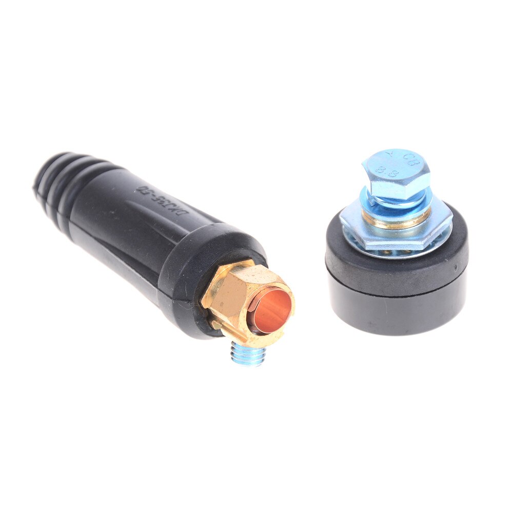 1Set Welding Cable Connector Plug Quick Fitting Male + Female Cable Connector Plug Socket DKJ35-50 10-25 Welding Machine