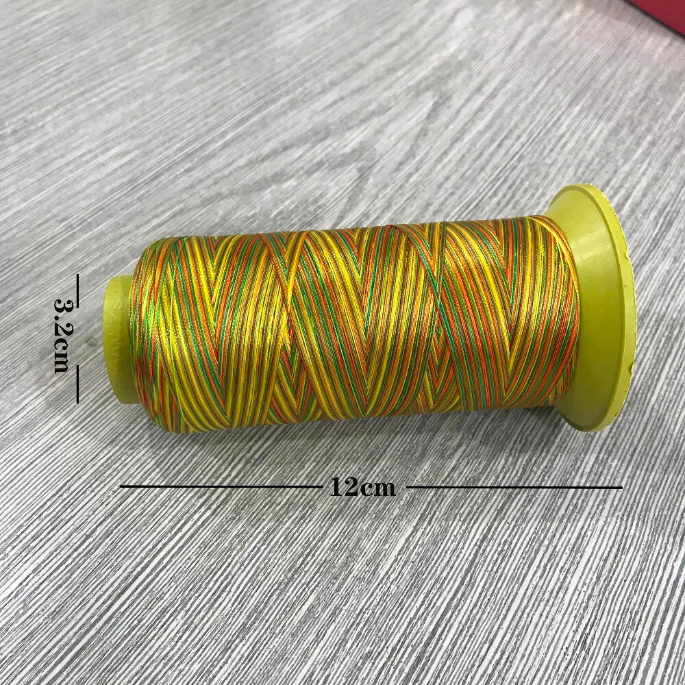 Hilo de coser de nailon de alta resistencia, hilo de coser de Color arcoíris, accesorios de cuero, accesorios de ropa, 150D