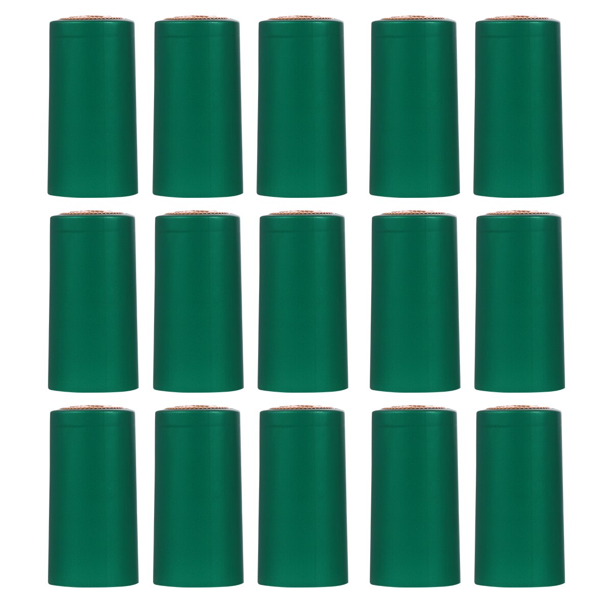 Capsules thermorétractables pour bouteille de vin, 100 pièces, Film thermorétractable pour bouteille à bouche droite: Green