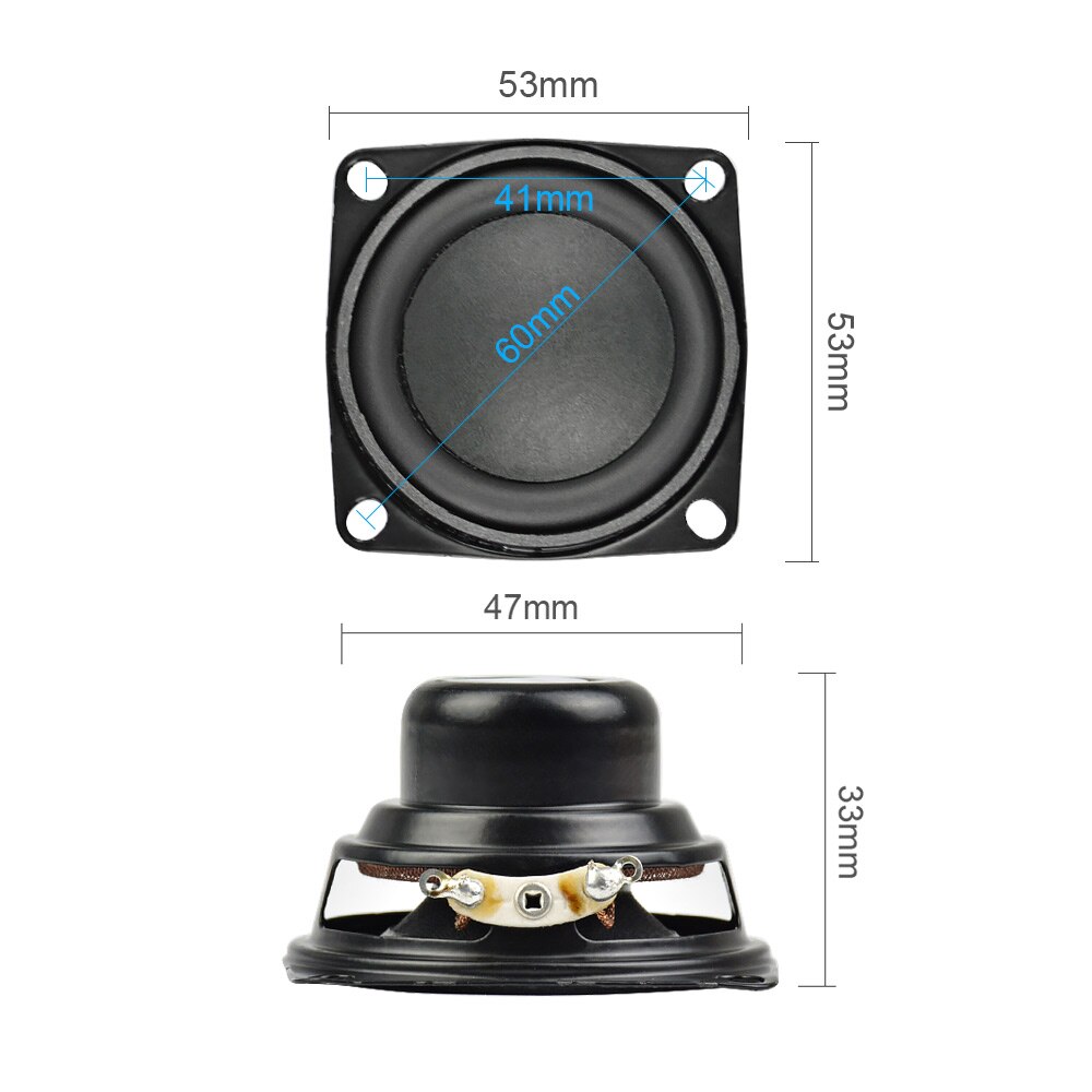 AIYIMA Audio Speaker Driver 2Inch 53MM 4Ohm 10W Full Range Speakers Bass Multimedia Loudspeaker For Audio DIY 2Pcs