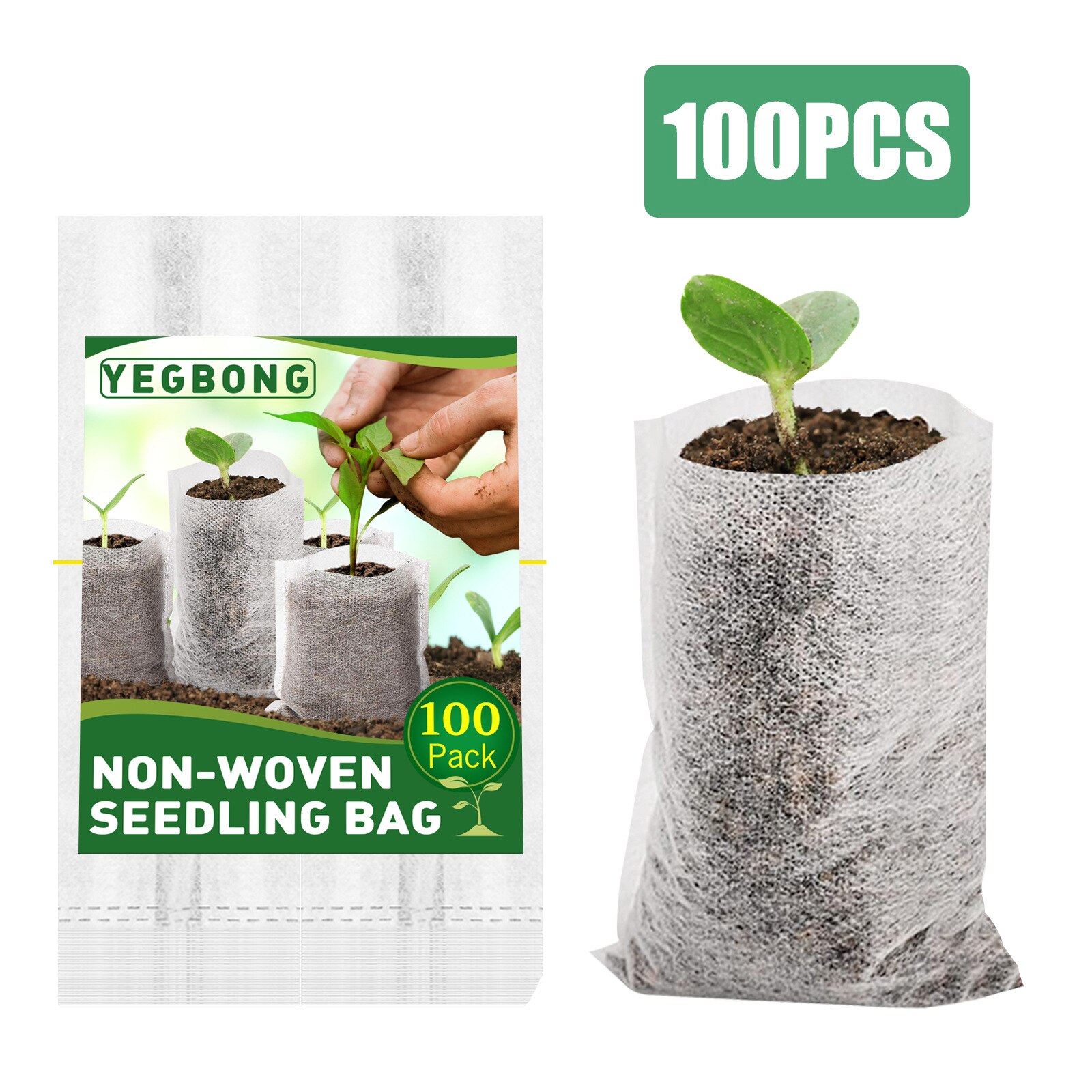 VIVOSUN Planting Grow Bags, Non-woven Fabric, Black, 20 Gallons