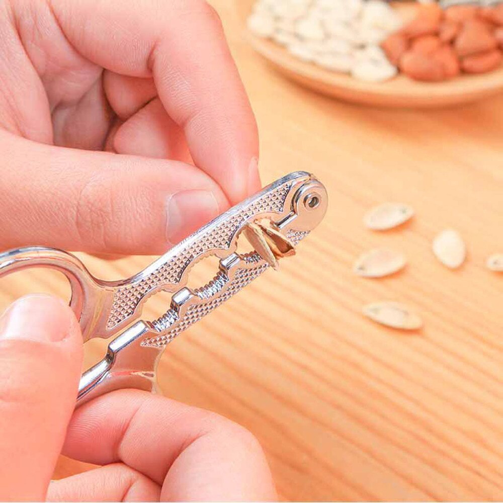 Stainless Steel Seeds Shucker Sheller Scissor Plier Clamp for Sunflower Seeds Melon Seeds Pumpkin Seeds Pine Nut