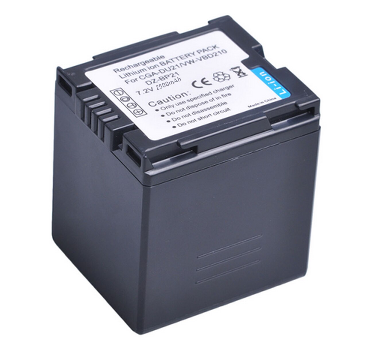 Batterie Rechargeable Lithium-ion pour Hitachi DZ-BP07PW, DZ-BP07S, DZ-BP14S, DZ-BP14SJ, DZ-BP14SW, DZ-BP21SJ, DZ-BP21SW,,: 1x CGA-DU21 Battery