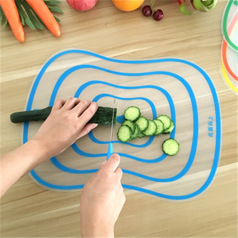 Portable Cutting Borad Plastic Non-Slip Chopping Borad Frosted Meat Vegetable Cutting Board Pad Kitchen Gadgets