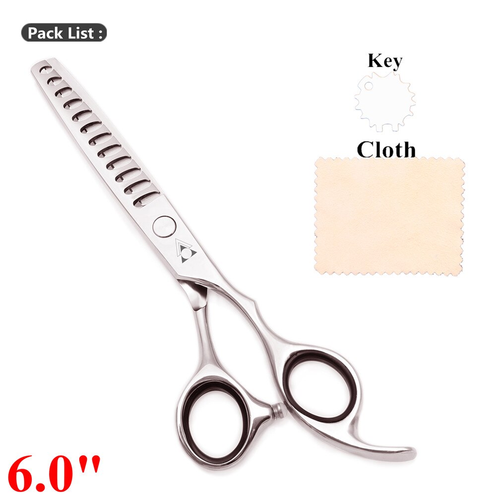 6.0 Professionele Haar Schaar Haar Knippen Schaar Dunner Kappersscharen 440C Kapper Gereedschap Kapper Scharen 2000 #: 2000 12T Ya  6.0