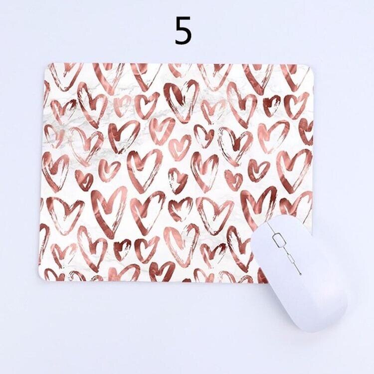Rose Gold Mouse Pad Computer laptop Accessories MousePad Marble Pattern MousePad Mouse Mat Anti-slip Natural Rubber: 5