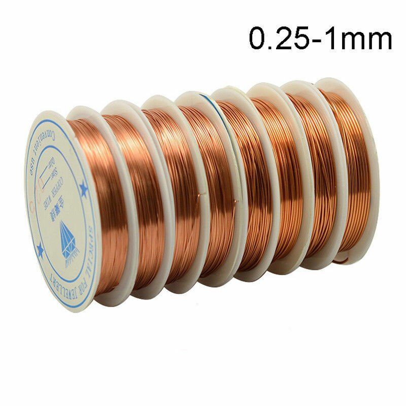 0.25/0.3/0.4/0.5/0.6/0.7/0.8/1Mm Koper Harde Draad Twist draad Vorm Koperdraad Kronkelende Armband Oorbel Accessoires Materiaal