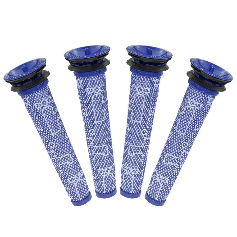 8 Pack Pre-Filters and 2 Pack HEPA Post-Filters Replacements Compatible Dyson V8 and V7 Cordless Vacuum Cleaners: 4pcs