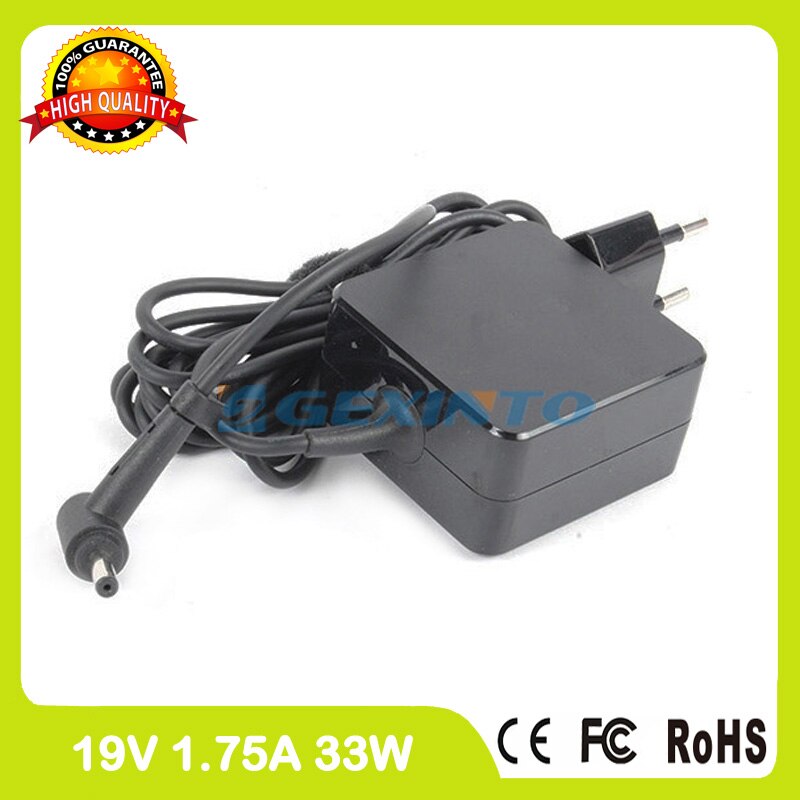 19 v 1.75A 33 w laptop adapter lader voor Asus F553M F553MA K200MA R413M R515MA R540S X102B X102BA X102MA X201