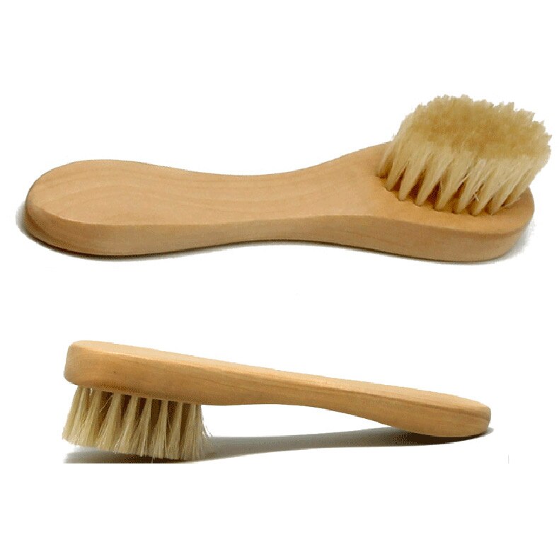 cepillo de cerdas de jabalí con mango de madera, cerda de madera Natural, productos para cuidado de la piel y Spa CLA88