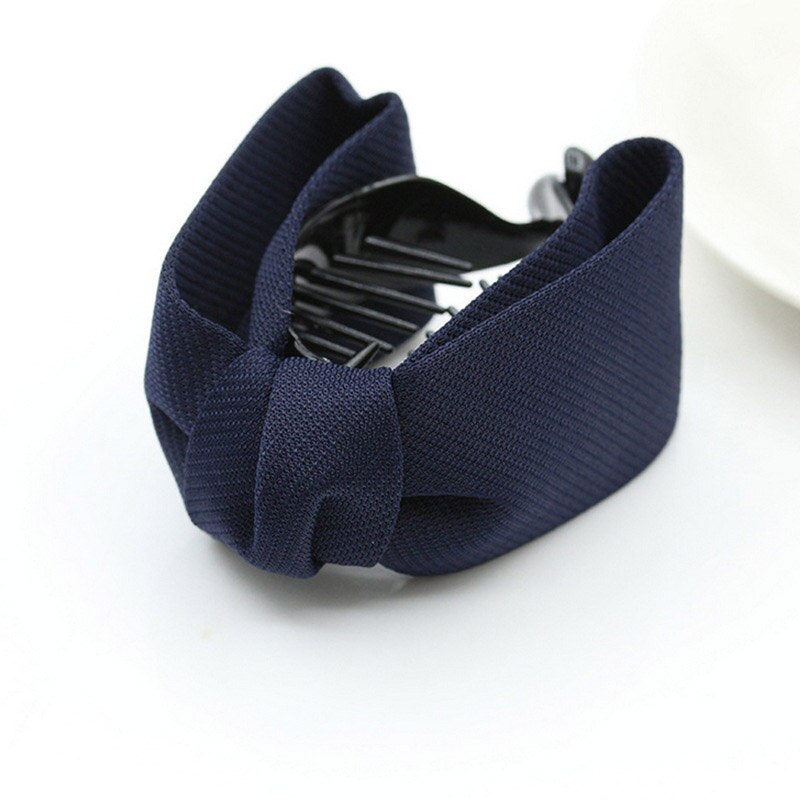 LNRRABC 1PC 10 Kleuren Solid Grid Grote Bows Ties Paardenstaart Vrouwen Korte Promotionele Haar Klauwen