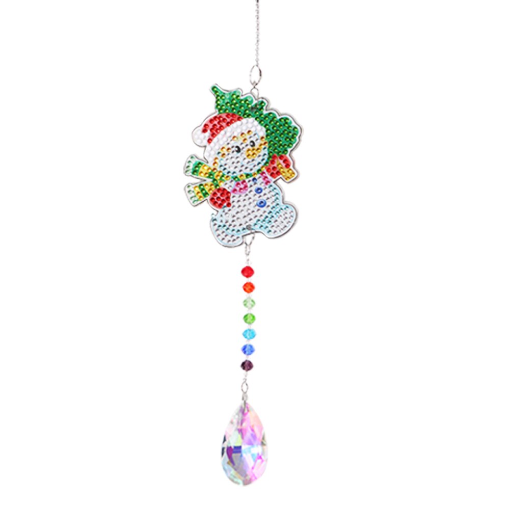 Crystal Light Catching Wind Chimes Jewelry Handmade Hanging Angel Tears Diamond Sunburst Wind Chime Pendant Garden Decoration: 6