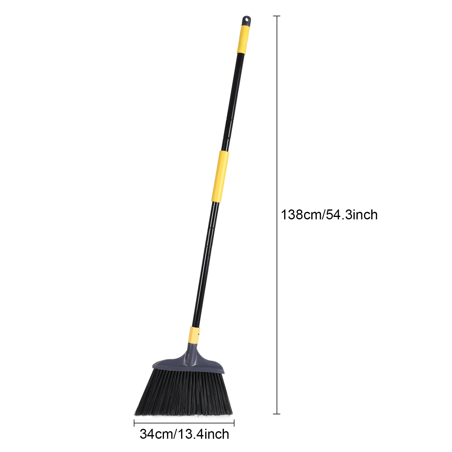 Yocada Heavy-Duty Broom Outdoor for Courtyard Garage Lobby Mall Market Floor Kitchen Room Office Pet Hair Rubbish Cleaning