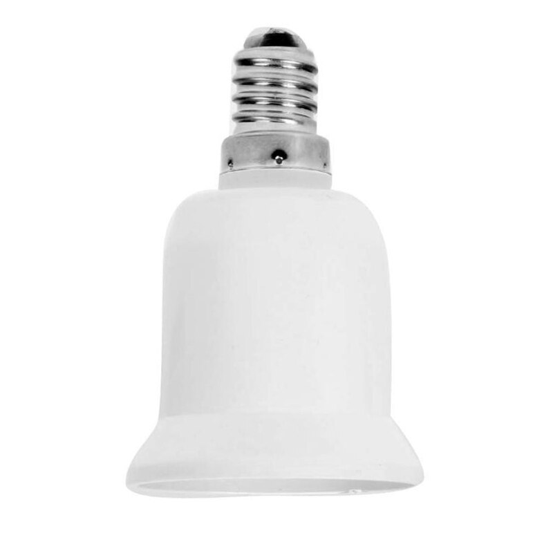 Feuerfeste Kunststoff Konverter E14 Zu E27 Adapter Wandlung Sockel Glühbirne Adapter Lampe Halfter Material Buchse 1PC