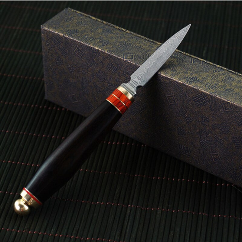 Tea Knife Needle Puer Tea Tools damascus Cone Needle Breaking Prying Tea Brick knife Tool