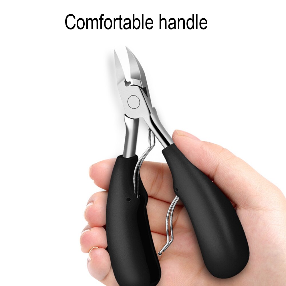 Toenail Scissors Sharp Stainless Steel Heavy Duty Toenail Clippers for Thick or Ingrown Nail Soft Non-Slip Handle Pedicure Kinfe