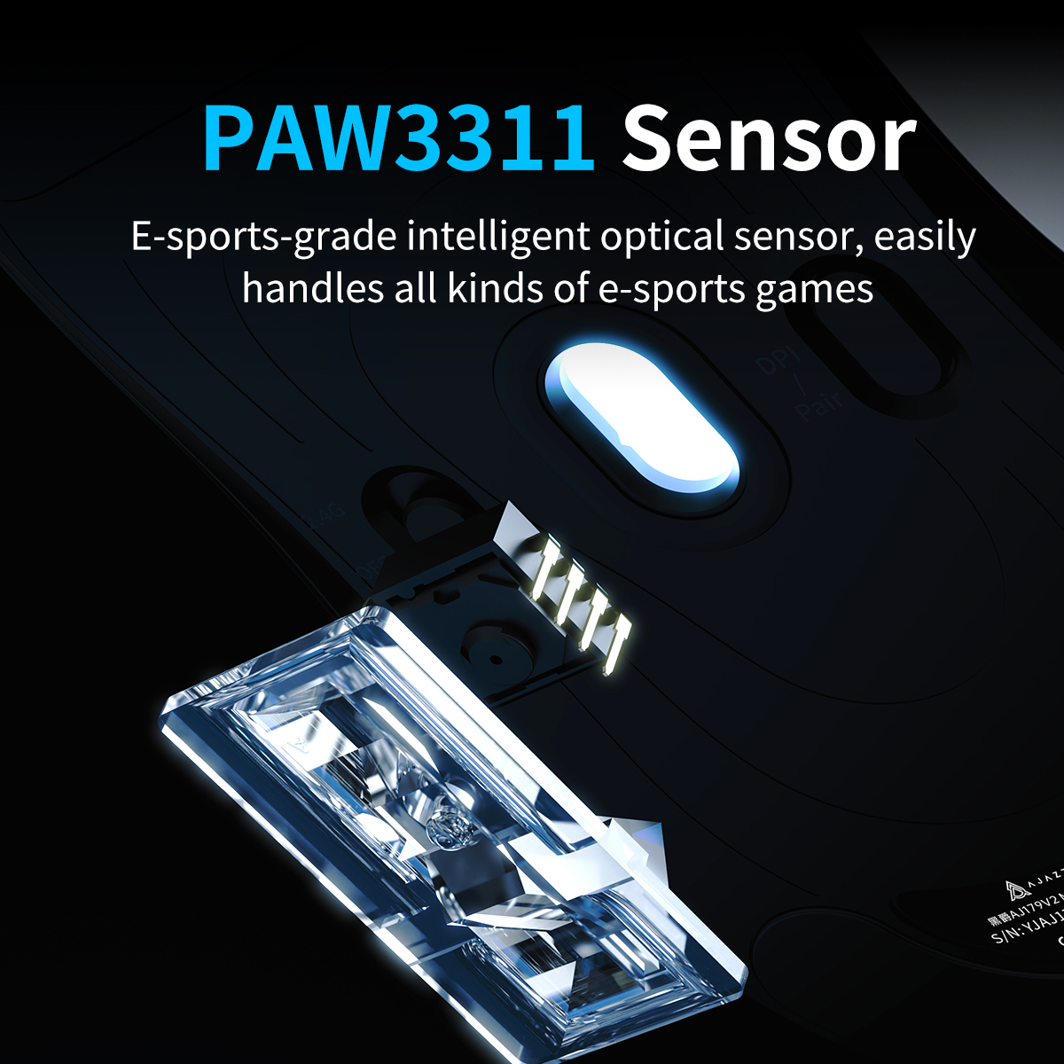 AJAZZaj179v2max Gaming Mouse Wireless Wired Bluetooth Three-mode Right Hand