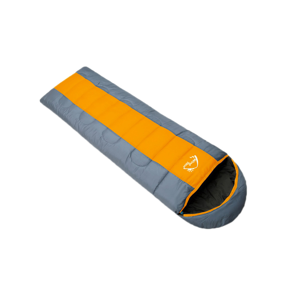 Wind Tour Ultralight Sport Hiking Sleeping Bags Thermal Autumn Winter Envelope Outdoor Travel Camping Waterproof Bed Lazy Bags: Orange