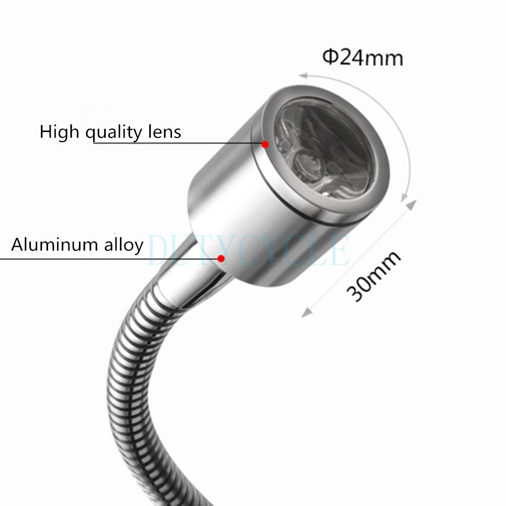 12V24V lathe working light LED pressing machine terminal machine screw fixed machine table universal hose lamp