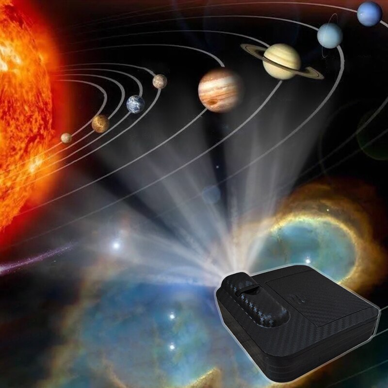 Lámpara de proyección de planetas, proyector de luz de Luna, tierra, Galaxia, hojas de luz, luz de fondo, accesorios para Fotos de , 8 Uds.