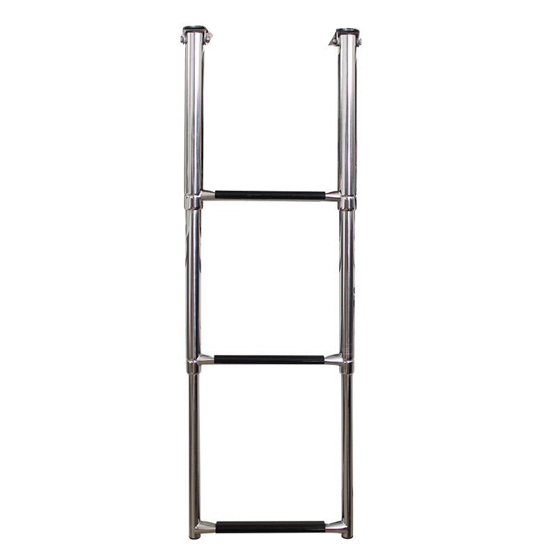 3 step 316 stainless steel marine boat ladder yacht polished steel telescope ladder