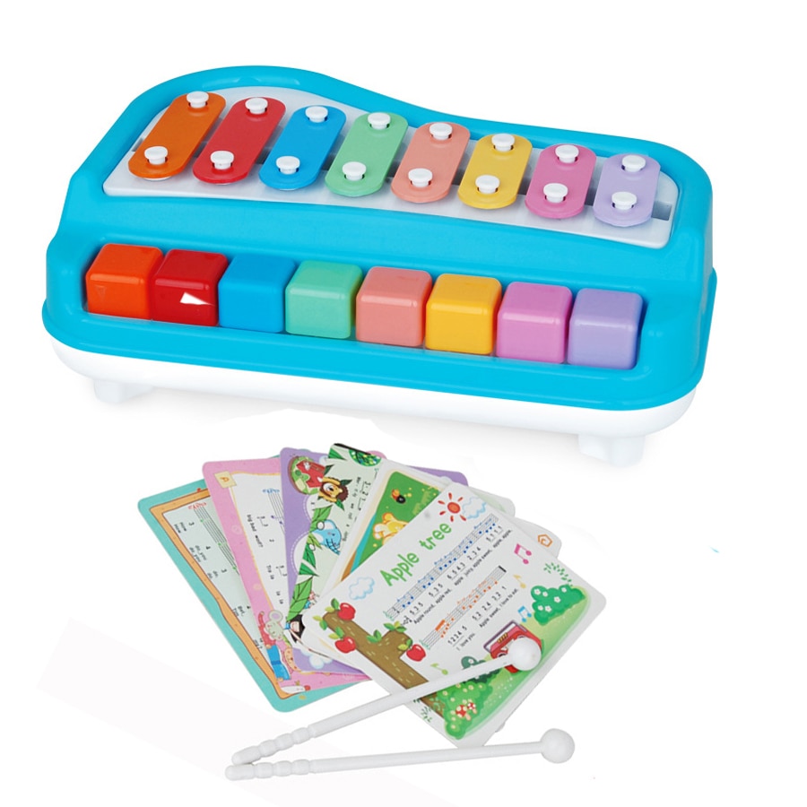 Baby Piano Toy Music Instruments For Kids Multifunctional Toddler Musical Toys For Children Xylophone Music Educational Learning