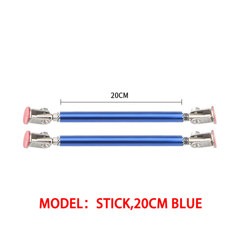 2psc 150Mm Universele Auto Splitter Staven Racen Verstelbare Voorbumper Lipsteun Steunsteun Beugel Trekband Pull Bar Kit: Roze