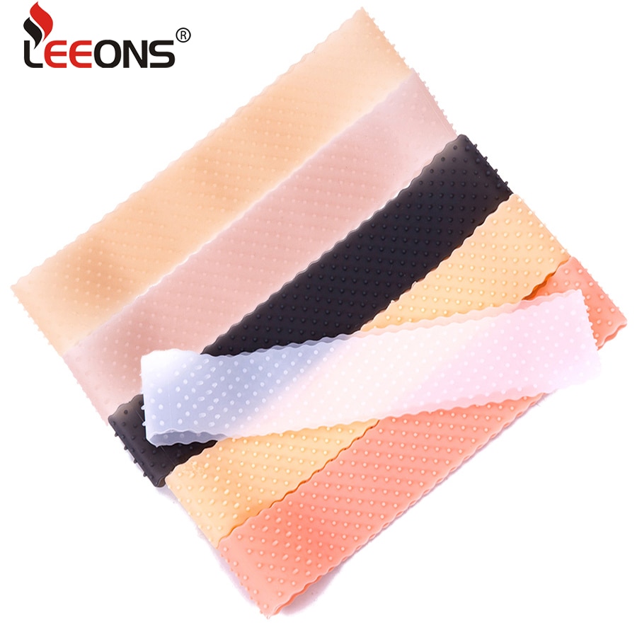Diadema de silicona para pelo de mujer, banda de silicona transparente, agarre de alta elasticidad, 6 colores, 1 unidad
