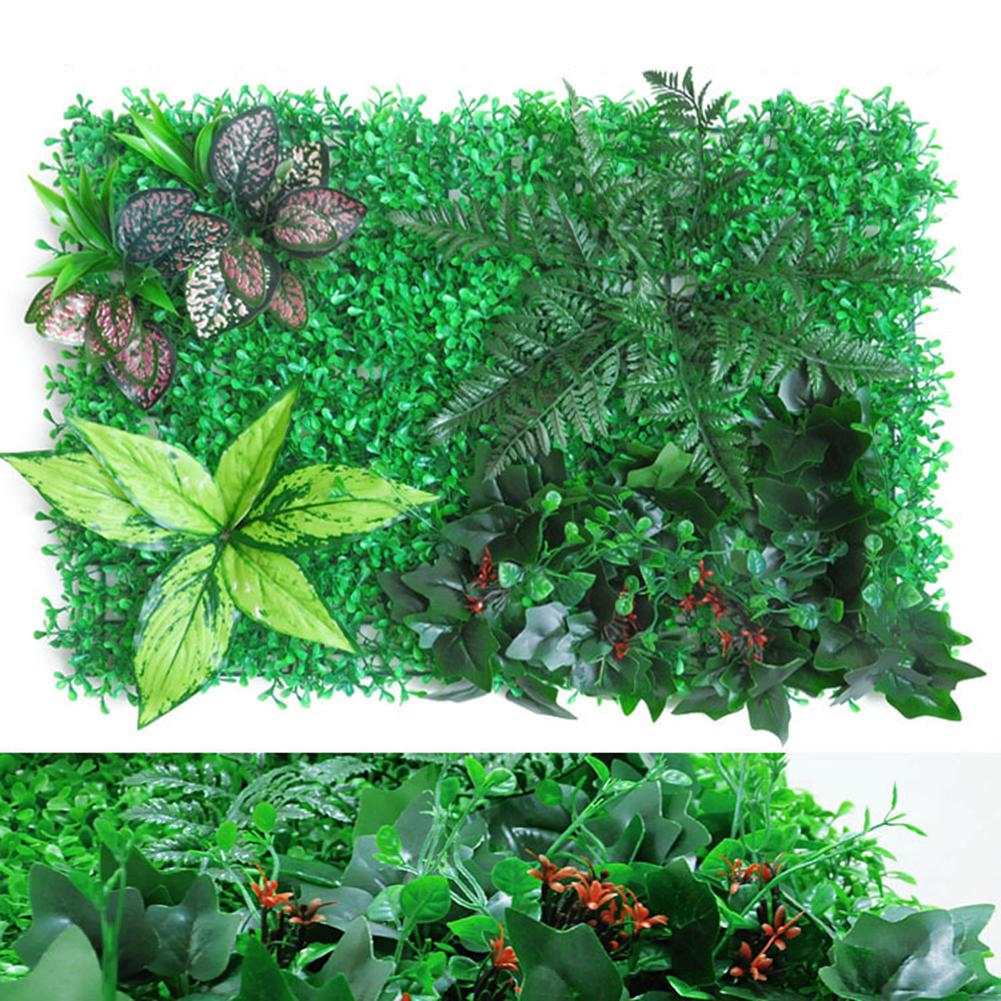 Garden Plant Fence Protected Privacy Fence Screen Artificial Plant Hedge Panel Green WallFor Outdoor Garden Backyard 40*60CM